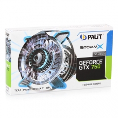 2048 MB  GEFORCE GTX750 128 bit  DDR5   Palit STORMX OC   PCI EXPRESS  Box DirectX 11